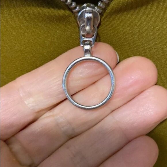 Olive Green Black White Colour block Hoodie Sweatshirt - Picture 2 of 5